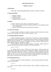 Rodyklės ir masyvai