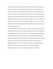 The overview of modernism in Europe in art and literature 5 puslapis