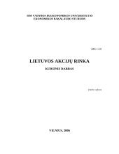 Lietuvos akcijų rinka
