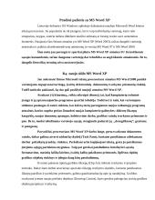 Microsoft Word XP 2 puslapis