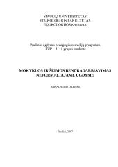 Mokyklos bei šeimos bendradarbiavimas neformaliajame ugdyme