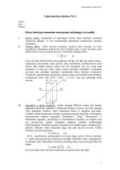 Kūno inercijos momento nustatymas sukamąja svyruokle