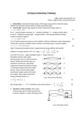 Stygos svyravimų tyrimas taikant stovinčiąsias bangas