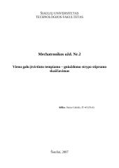 Vienu galu įtvirtinto tempiamo-gniuždomo strypo stiprumo apskaičiavimas 1 puslapis