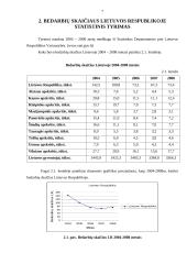 Bedarbių skaičiaus Lietuvos respublikoje statistinis tyrimas 6 puslapis