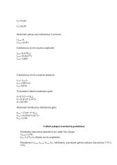 Stiprintuvo elektrinės principinės  schemos skaičiavimas 3 puslapis