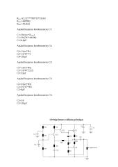 Stiprintuvo elektrinės principinės  schemos skaičiavimas 10 puslapis