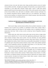 Viešųjų ir privačių interesų sankirta Lietuvos politinėse institucijose 5 puslapis