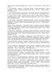 Vilniaus universiteto parengtos bibliografijos priemonės XXI a. I dešimtmetyje 15 puslapis