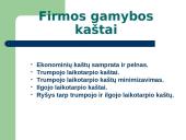 Firmos ekonominiai gamybos kaštai 2 puslapis