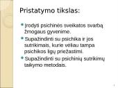 Psichinė sveikata ir psichikos sutrikimai: taikymo metodai 2 puslapis