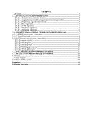 Archyvavimo samprata, paskirtis bei programos 2 puslapis