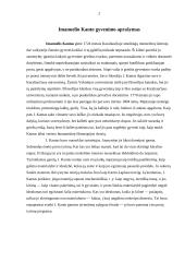 Imanuelio Kanto kritinė filosofija. Dorovės samprata. Kantas ir Lietuva 2 puslapis