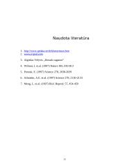 Klonavimo procedūros, privalumai ir trūkumai 11 puslapis