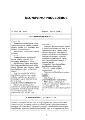 Klonavimo procedūros, privalumai ir trūkumai 4 puslapis