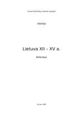 Lietuva XII - XV amžiuje