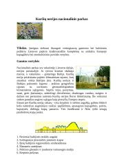 Lietuvos nacionaliniai parkai bei jų priežiūra 9 puslapis
