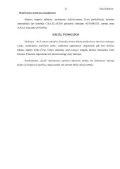 Skaičiavimai ir formulės naudojant Microsoft Excel 11 puslapis