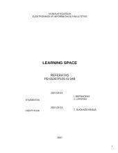 Nuotolinio mokymo sistema Learning space