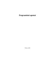 Programiniai agentai (referatas)