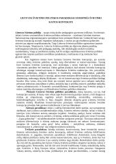 Švietimo politikos samprata ir raida Lietuvoje 10 puslapis