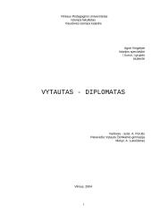 Vytautas - diplomatas