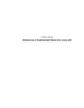 Personalo parinkimo proceso analizė