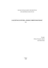 H. Kunčiaus estetika "Pijoko chrestomatijoje" 2 puslapis