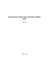 Konstitucinis Teismas kaip valstybinės valdžios dalis