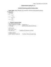 Dažninės dinaminių grandžių charakteristikos