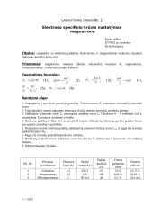 Elektronų judėjimas elektriniame ir magnetiniame laukuose
