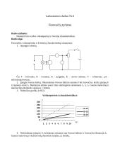 Fotovaržos voltamperinė ir šviesinė charakteristikos