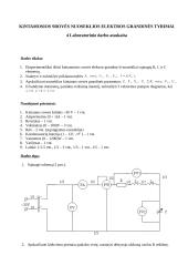 Kintamosios srovės nuoseklios elektros grandinės tyrimai