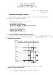 Kombinacinės schemos projektavimas