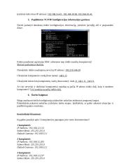 Kompiuterio TCP/IP parametrų konfigūravimas. Ping programos naudojimas 2 puslapis