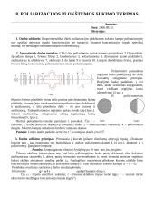 Poliarizacijos plokštumos sukimo matavimai