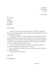 Letter: application letter for one of the trainee travel agent positions 1 puslapis