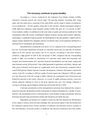 A brief review of Lithuanian economic situation 4 puslapis
