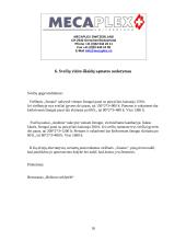 Derybų organizavimas ir vedimas tarp AB "Sportinė aviacija" ir  "Mecaplex Switzerland" 18 puslapis
