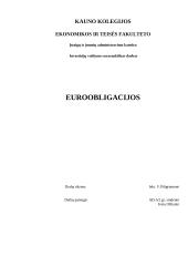 Euroobligacijų pagrindai