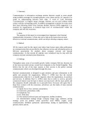 External communication