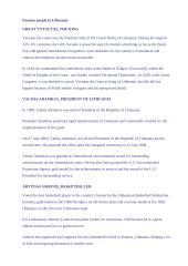 Famous people in Lithuania