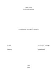 Filosofijos savarankiškas darbas