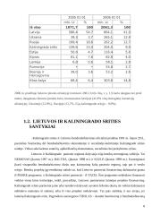 Lietuvos ir Rusijos Kaliningrado srities tarpusavio prekybos raida ir perspektyvos 8 puslapis