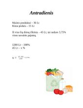 Mano šeimos savaitės ekonomika 4 puslapis