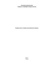 Marketingo tyrimų kontrolinis darbas