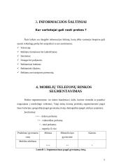 Mobilių telefonų marketingo komplekso elementų analizė 5 puslapis
