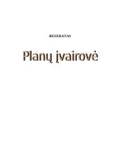 Planų įvairovė