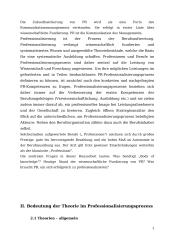 PR im  Professionalisierungsprozess; Was benötigt "Body of knowledge"? 3 puslapis