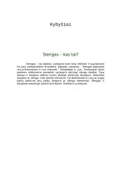 Slengas – kas tai? 2 puslapis